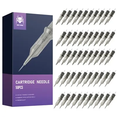Ghost Spider Tattoo-Patronennadeln, sortiert, 50 Stück